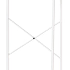 Meuble de rangement WC Moasis 67 sur pied, étagère WC haute avec base métallique