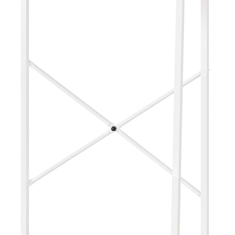Meuble de rangement WC Moasis 67 sur pied, étagère WC haute avec base métallique