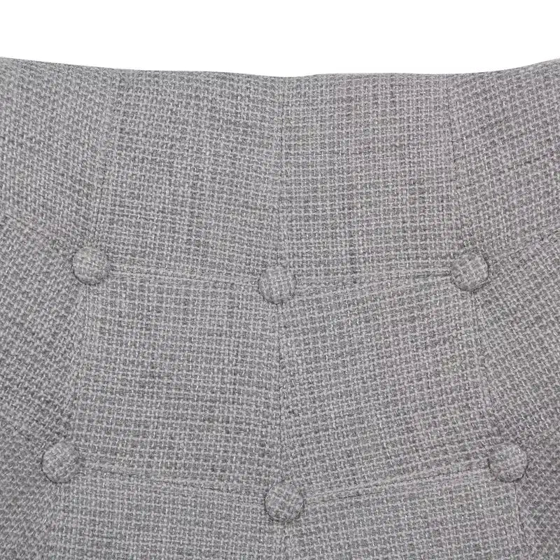 Fauteuil à bascule de pépinière LeisureMod Willow en tissu sergé/revêtement velours - Base en bois de frêne Eiffel, confort accru, parfait pour les chambres d'enfants