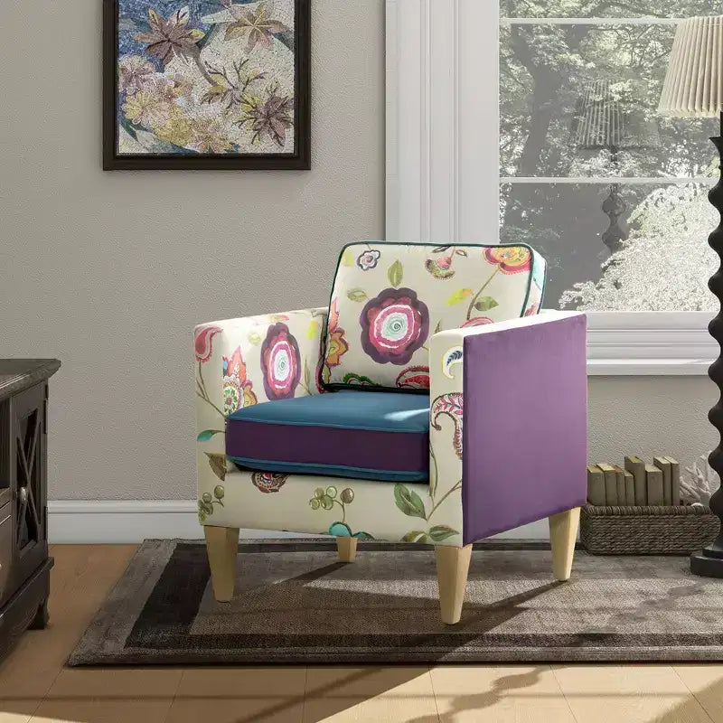 Fauteuil d'appoint patchwork Mamba 28 Jennifer Taylor Home