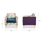 Fauteuil d'appoint patchwork Mamba 28 Jennifer Taylor Home