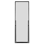 Miroir à poser carré WallBeyond 64x21 en aluminium avec support béquille