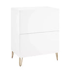 Ensemble de commodes Manhattan Comfort Dumbo 2 pièces moderne avec 5 tiroirs et 3 tiroirs