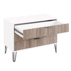 Ensemble de commodes Manhattan Comfort Dumbo 2 pièces moderne avec 5 tiroirs et 3 tiroirs