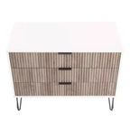 Ensemble de commodes Manhattan Comfort Dumbo 2 pièces moderne avec 5 tiroirs et 3 tiroirs