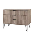 Ensemble de commodes Manhattan Comfort Dumbo 2 pièces moderne avec 5 tiroirs et 3 tiroirs