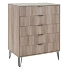 Ensemble de commodes Manhattan Comfort Dumbo 2 pièces moderne avec 5 tiroirs et 3 tiroirs