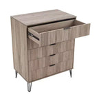 Ensemble de commodes Manhattan Comfort Dumbo 2 pièces moderne avec 5 tiroirs et 3 tiroirs