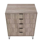 Ensemble de commodes Manhattan Comfort Dumbo 2 pièces moderne avec 5 tiroirs et 3 tiroirs