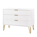 Ensemble de commodes Manhattan Comfort Dumbo 2 pièces moderne avec 5 tiroirs et 3 tiroirs