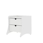 Manhattan Comfort Lot de 2 tables de chevet Coney à 2 tiroirs