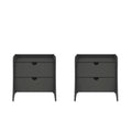Manhattan Comfort Lot de 2 tables de chevet Coney à 2 tiroirs