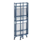 32,5 Rayonnages métalliques pliants à 3 niveaux pour rangement supplémentaire – Breighton Home