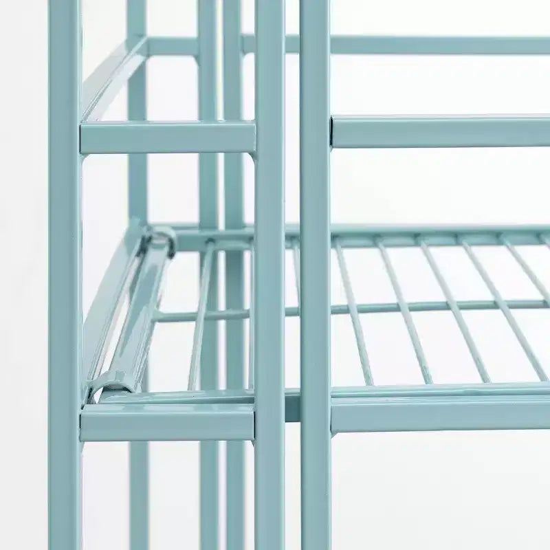 32,5 Rayonnages métalliques pliants à 3 niveaux pour rangement supplémentaire – Breighton Home