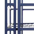 32,5 Rayonnages métalliques pliants à 3 niveaux pour rangement supplémentaire – Breighton Home