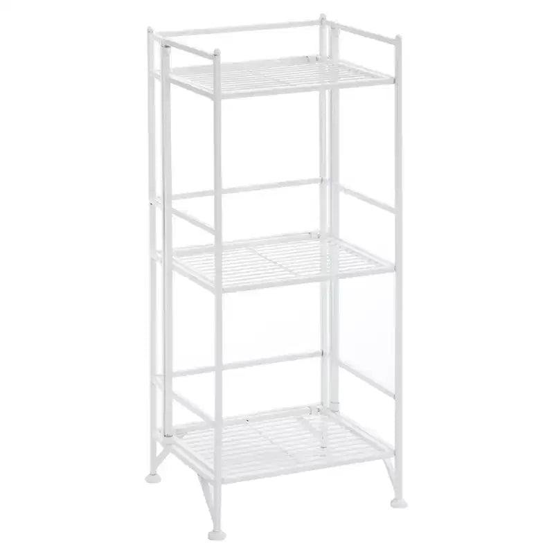 32,5 Rayonnages métalliques pliants à 3 niveaux pour rangement supplémentaire – Breighton Home