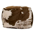 Saro Lifestyle Pouf en Fausse Fourrure Peau de Vache