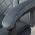 Fauteuil de bureau de direction de massage Vinsetto, chaise d'ordinateur chauffante avec hauteur réglable et repose-pieds