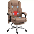 Vinsetto Executive Massage Office Chair, Heated Computer Desk Chair with Adjustable Height and Footrest