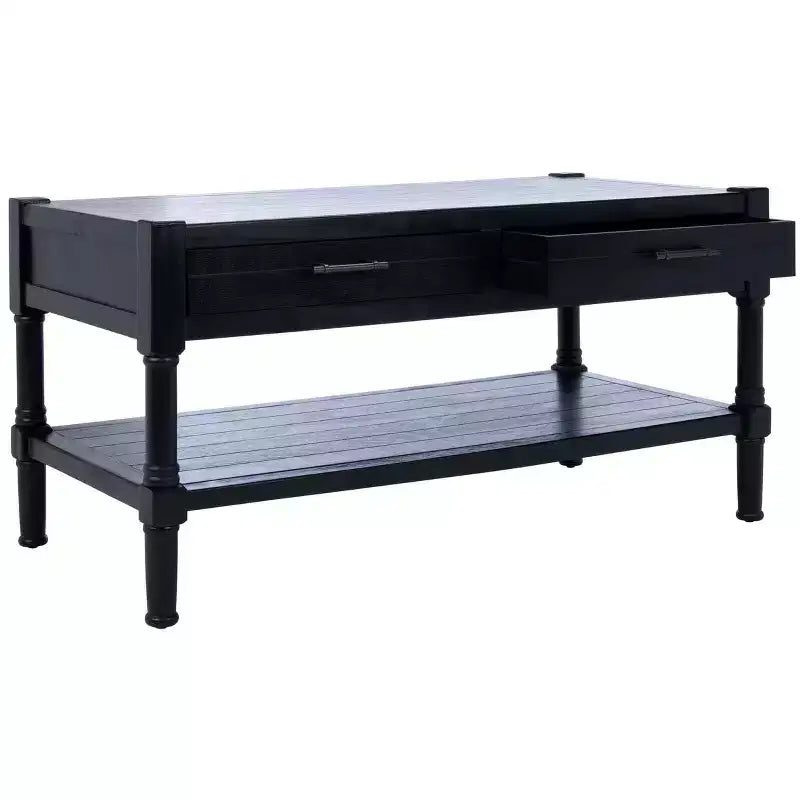 Table basse Filbert à 2 tiroirs - Noir - Safavieh