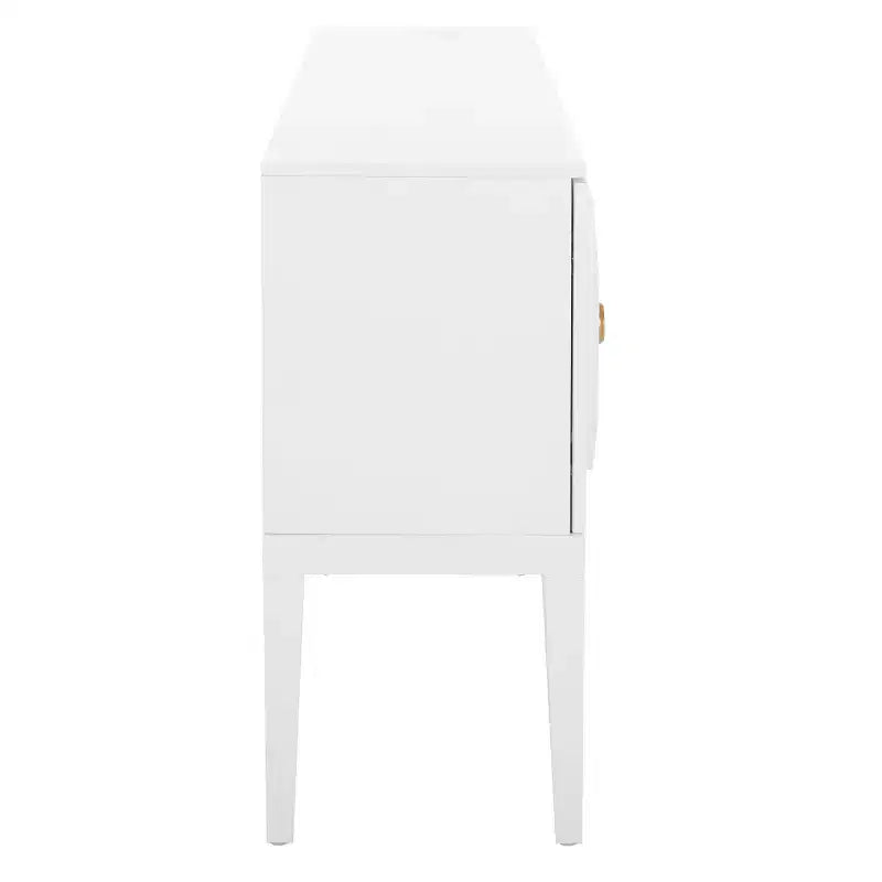 Bahut Riya 3 portes 2 étagères - MED5005 - Blanc - Safavieh