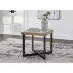 Table d'appoint Montia Signature Design by Ashley, marron/noir