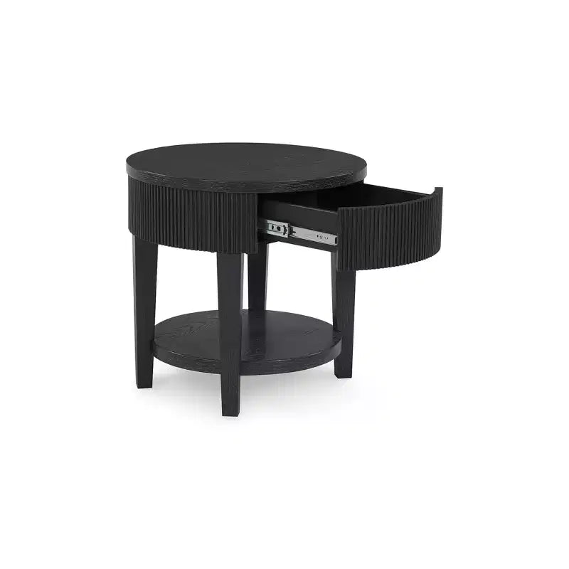 Signature Design by Ashley Table d'appoint 1 tiroir Marstream, Noir