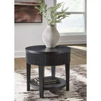 Signature Design by Ashley Table d'appoint 1 tiroir Marstream, Noir
