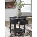 Signature Design by Ashley Table d'appoint 1 tiroir Marstream, Noir