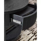 Signature Design by Ashley Table d'appoint 1 tiroir Marstream, Noir