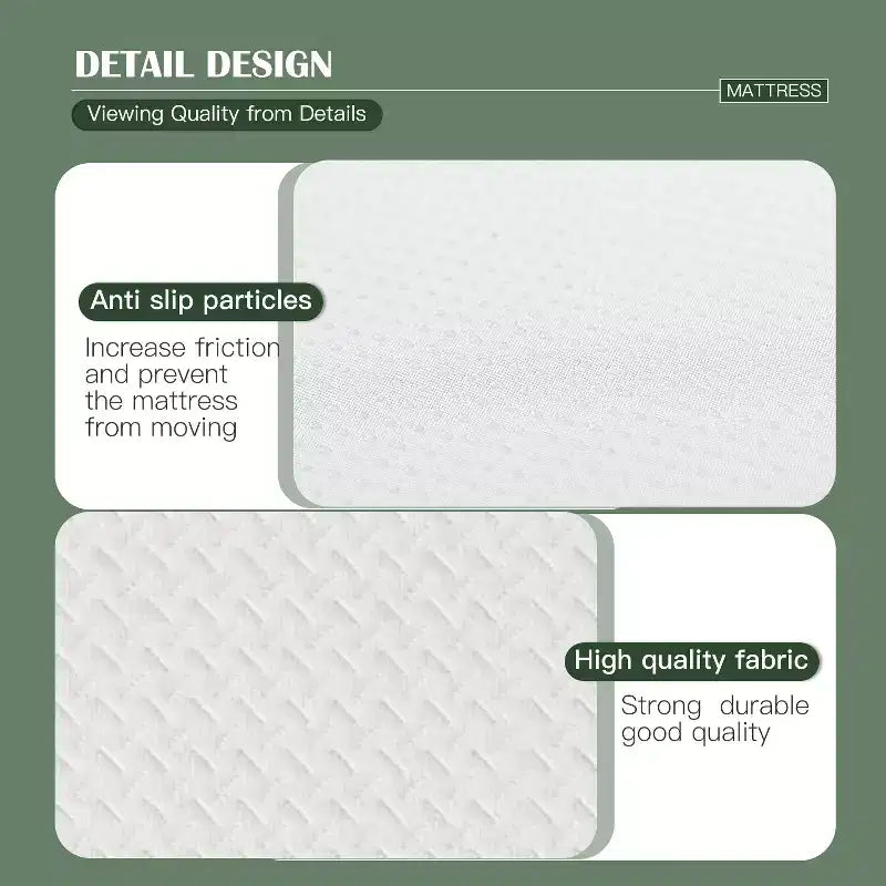 Matelas en mousse de base FDW 8 pouces, certifié CertiPUR-US, matelas respirant pour un sommeil plus frais et un meilleur soutien, housse souple amovible, blanc