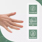 Matelas en mousse à mémoire de forme de 10 pouces FDW, certifié CertiPUR-US pour un sommeil plus frais, offrant soutien et soulagement de la pression, blanc