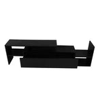 Meuble TV LeisureMod avec étagères et bibliothèque en MDF, Collection Surrey, Console de divertissement moderne pour salon, appartement ou bureau