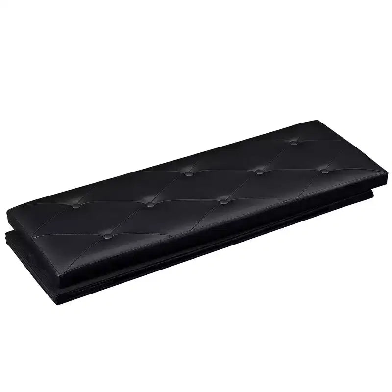 Banc de rangement pliant VECELO, banc à chaussures et repose-pieds polyvalent, banc de chambre avec rangement, supporte jusqu'à 300 kg