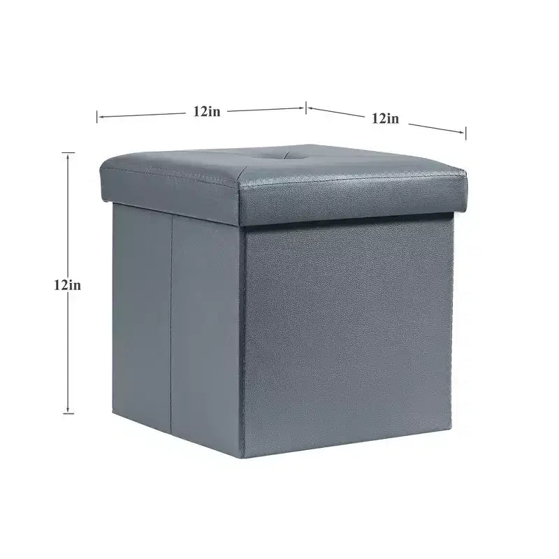 Banc de rangement pliant VECELO, banc à chaussures et repose-pieds polyvalent, banc de chambre avec rangement, supporte jusqu'à 300 kg