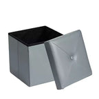 Banc de rangement pliant VECELO, banc à chaussures et repose-pieds polyvalent, banc de chambre avec rangement, supporte jusqu'à 300 kg