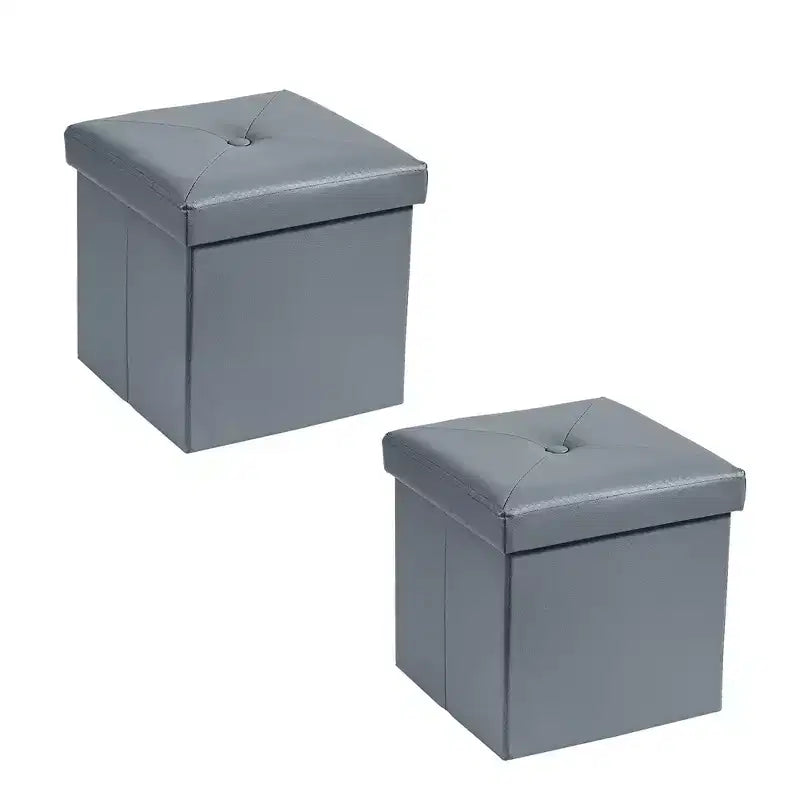 Banc de rangement pliant VECELO, banc à chaussures et repose-pieds polyvalent, banc de chambre avec rangement, supporte jusqu'à 300 kg