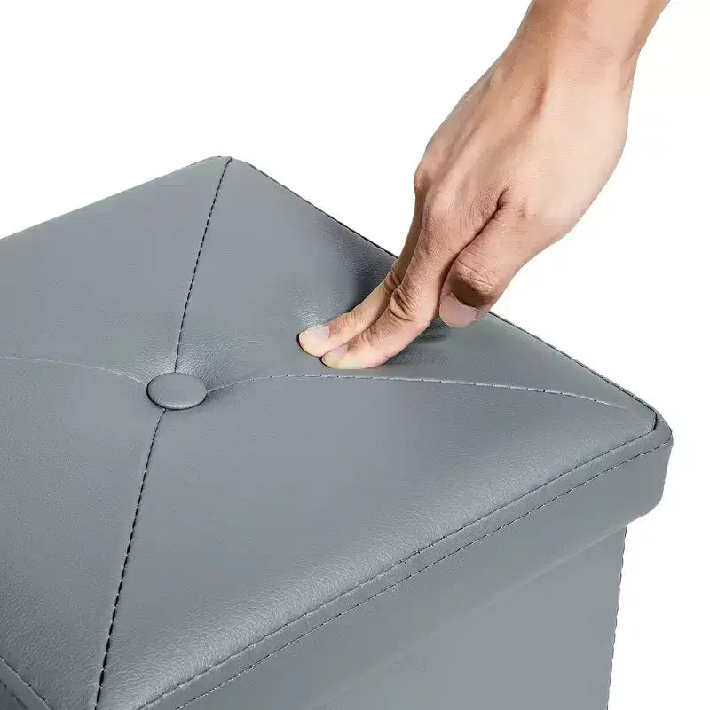 Banc de rangement pliant VECELO, banc à chaussures et repose-pieds polyvalent, banc de chambre avec rangement, supporte jusqu'à 300 kg