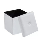 Banc de rangement pliant VECELO, banc à chaussures et repose-pieds polyvalent, banc de chambre avec rangement, supporte jusqu'à 300 kg