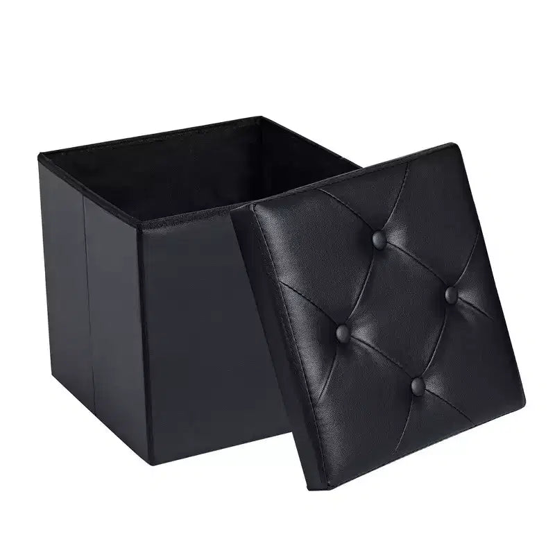 Banc de rangement pliant VECELO, banc à chaussures et repose-pieds polyvalent, banc de chambre avec rangement, supporte jusqu'à 300 kg