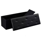 Banc de rangement pliant VECELO, banc à chaussures et repose-pieds polyvalent, banc de chambre avec rangement, supporte jusqu'à 300 kg