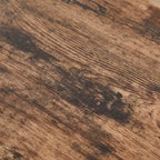 Table basse rectangulaire VECELO pour salon, meuble d'appoint d'aspect bois industriel, design en X et cadre en métal, marron rustique