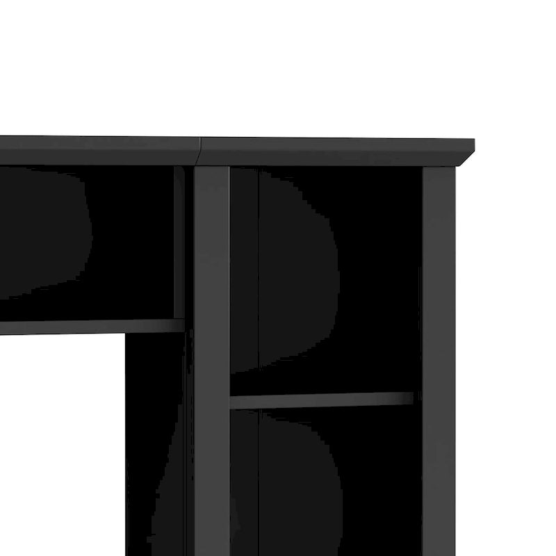 Meuble TV avec pont, support TV avec étagères réglables pour téléviseurs jusqu'à 75 pouces, deux consoles multimédia