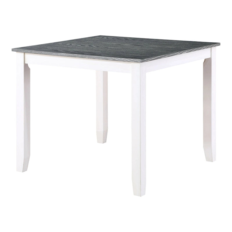 Ensemble de table à manger carrée de 5 pièces Badia Transitional White par Furniture of America