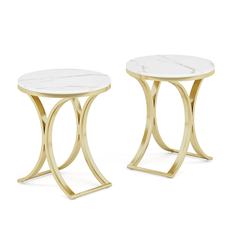 Table d'appoint ronde moderne pour entrée ou salon