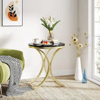 Table d'appoint ronde moderne pour entrée ou salon