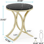 Table d'appoint ronde moderne pour entrée ou salon