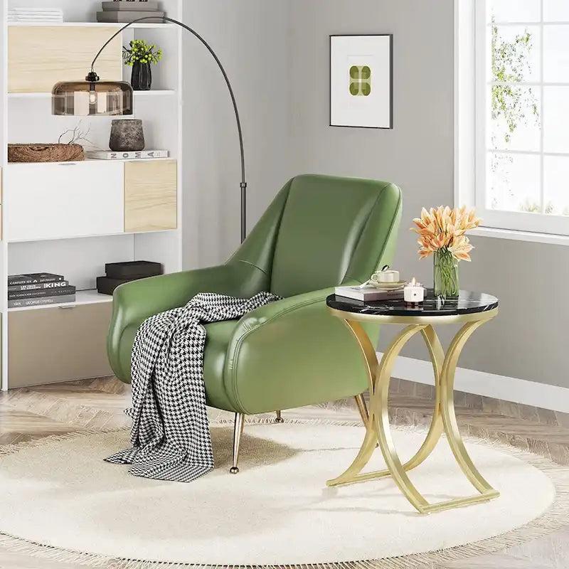 Table d'appoint ronde moderne pour entrée ou salon
