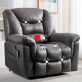 Fauteuil inclinable électrique releveur en cuir synthétique avec fonction massage et télécommande facile à utiliser