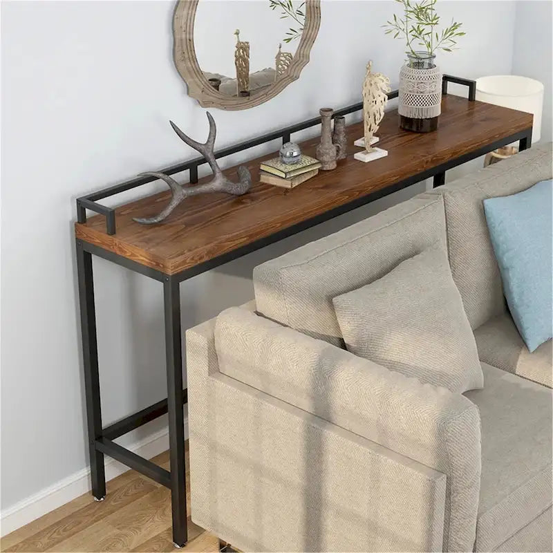 Console étroite, Table d'appoint derrière le canapé, Table d'entrée